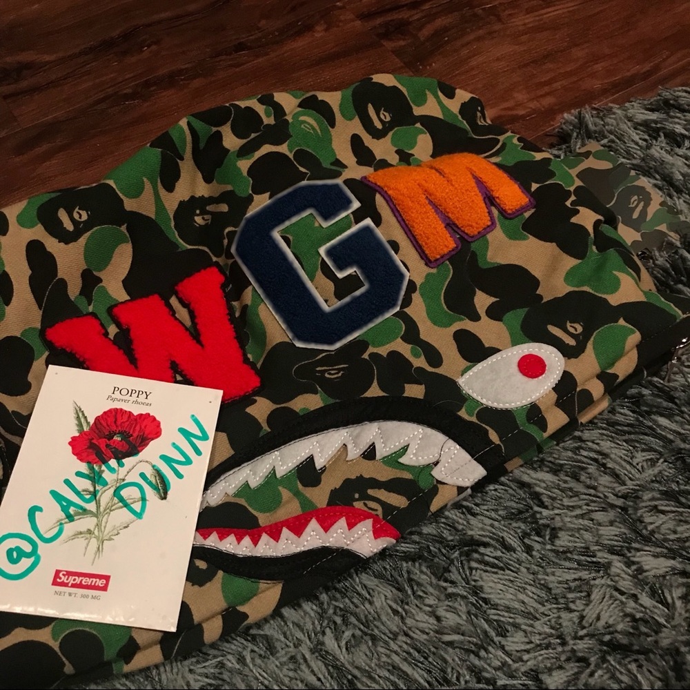 Bape Green Zip-Up Hoodie